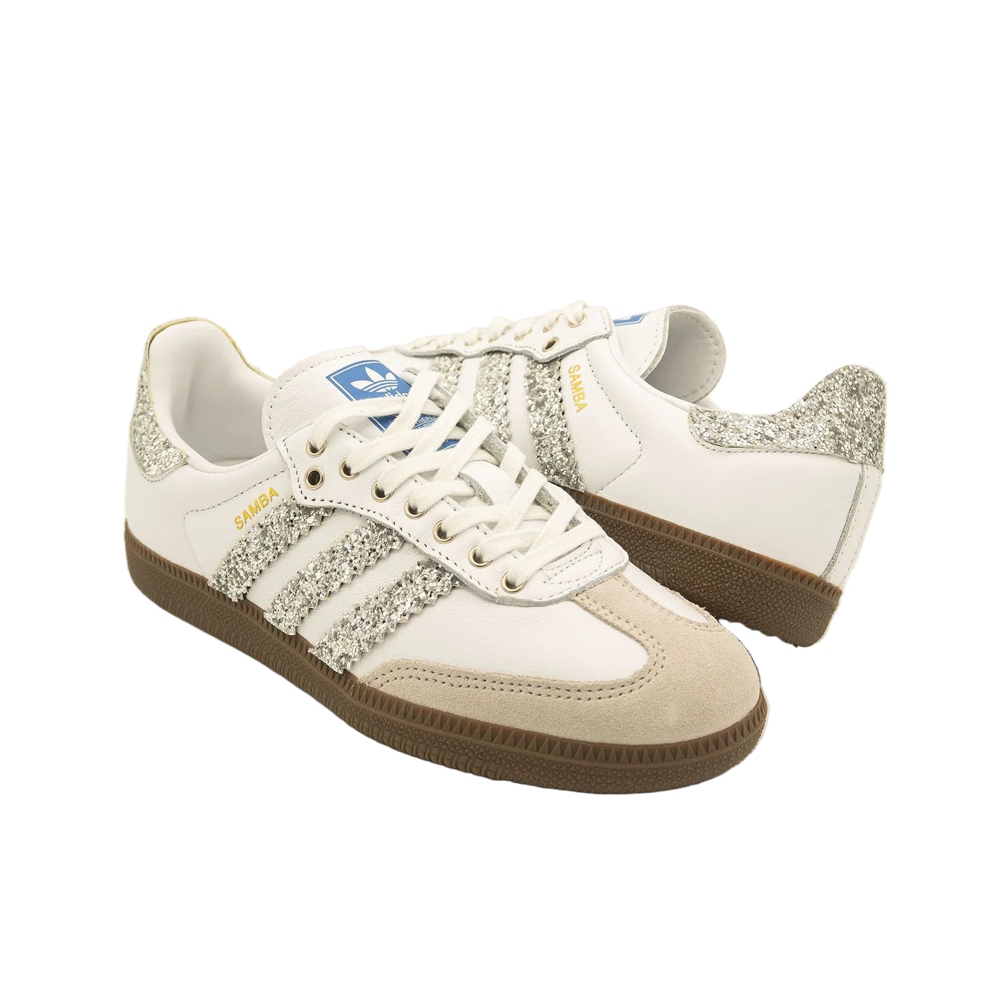 Adidas Samba Hvid/Pailletter | Køb én = få én gratis